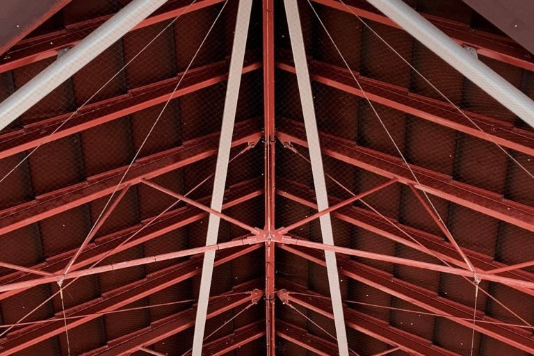 Roof truss system prepared for spray foam roof insulation